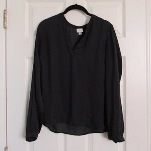 A New Day S Two Toned Black Blouse